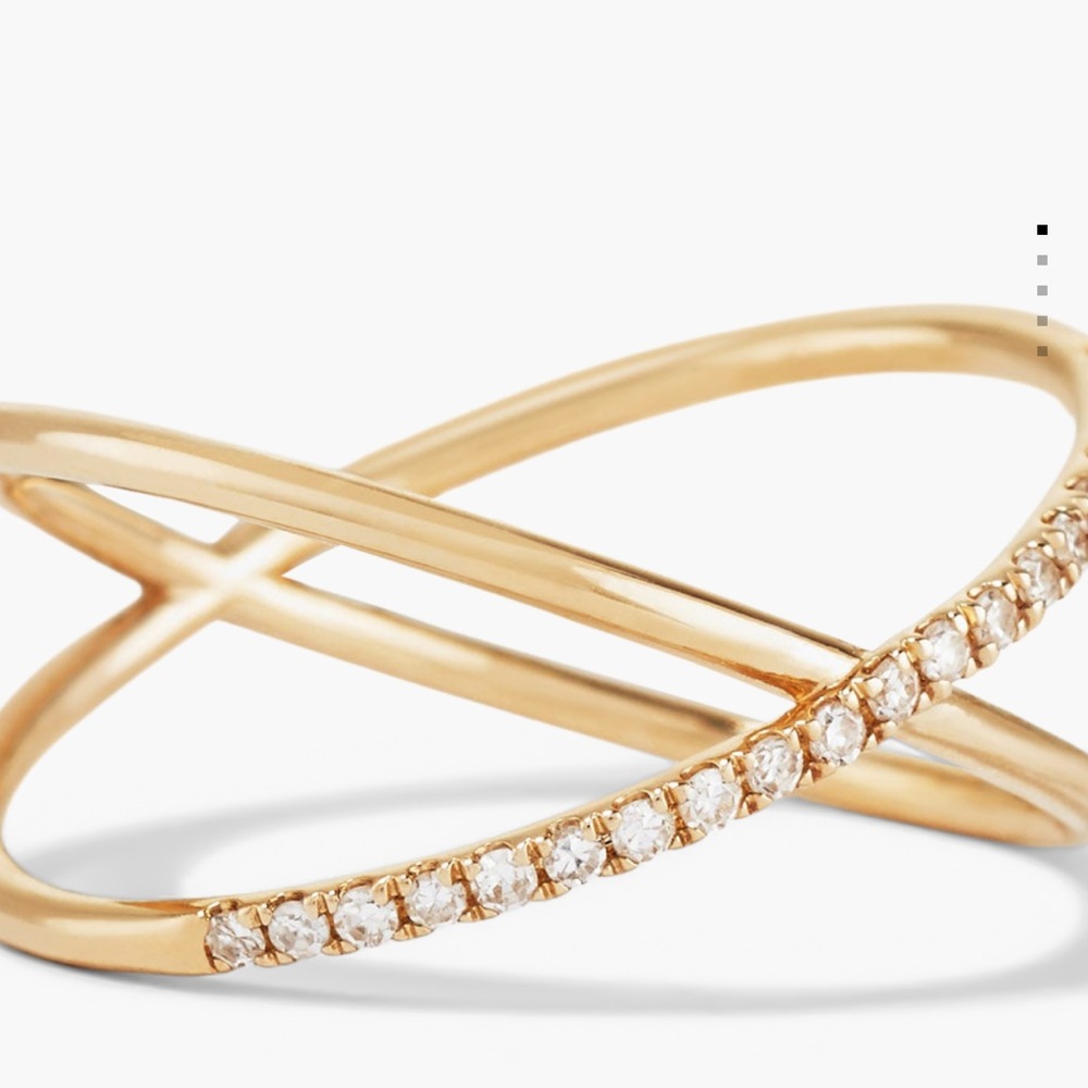 Mejuri Pave Diamond x Ring